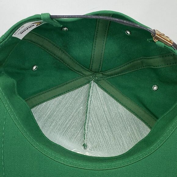 Pioneer Seed Logo on K-Brand USA Strap Back Trucker Hat Rope Leather Strap (H11) - Picture 6 of 8